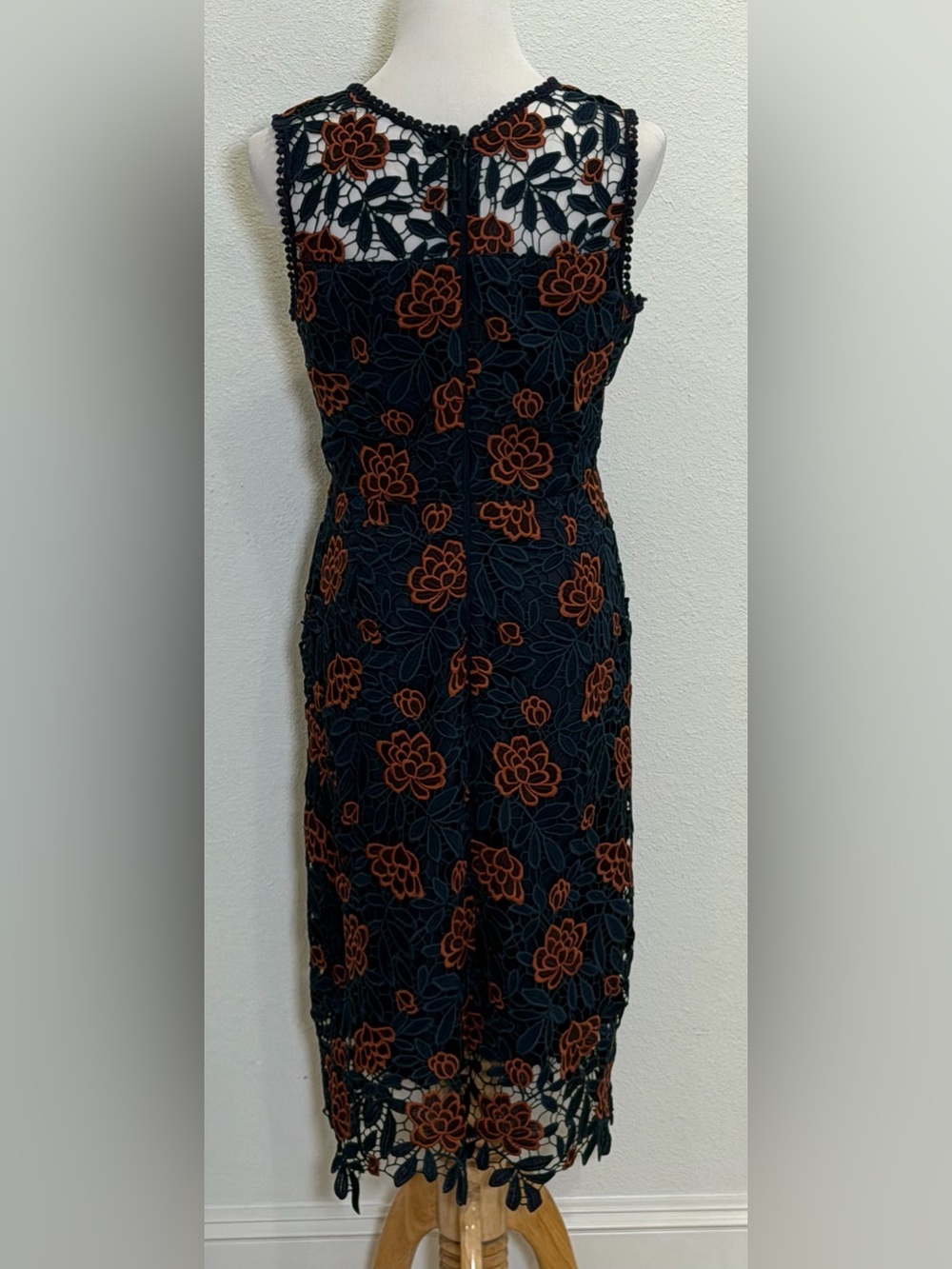 Cupcakes and Cashmere Mandolin Floral Lace Dress 8 Floral Embroidered Lace Party - Picture 5 of 12